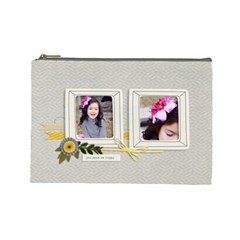 LARGE- Cosmetic Bag- Happiness - Cosmetic Bag (Large)