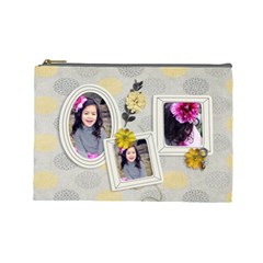 LARGE- Cosmetic Bag- Happiness 2 (7 styles) - Cosmetic Bag (Large)