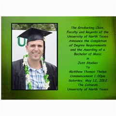 matt graduation - 5  x 7  Photo Cards