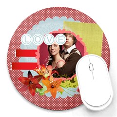 love - Round Mousepad