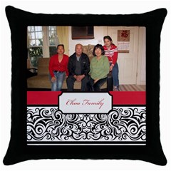 mhelanred1 - Throw Pillow Case (Black)