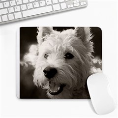 westie.puppy.mouse.pad - Large Mousepad