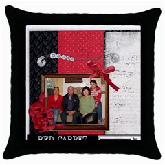 mhelanpillow1 - Throw Pillow Case (Black)