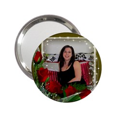 Red Roses Handbag Mirror - 2.25  Handbag Mirror