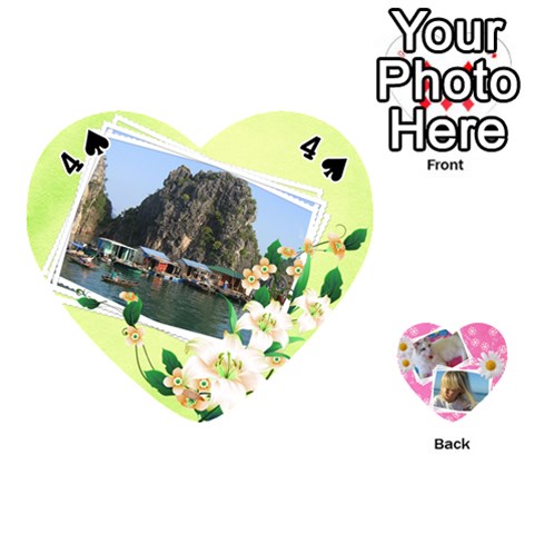Happy Girl 54 Playing Cards (heart) By Deborah Front - Spade4