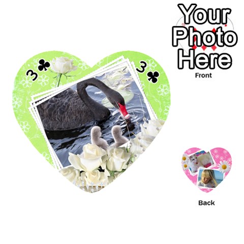 Happy Girl 54 Playing Cards (heart) By Deborah Front - Club3