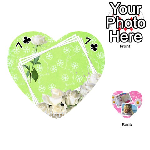 Happy Girl 54 Playing Cards (heart) By Deborah Front - Club7