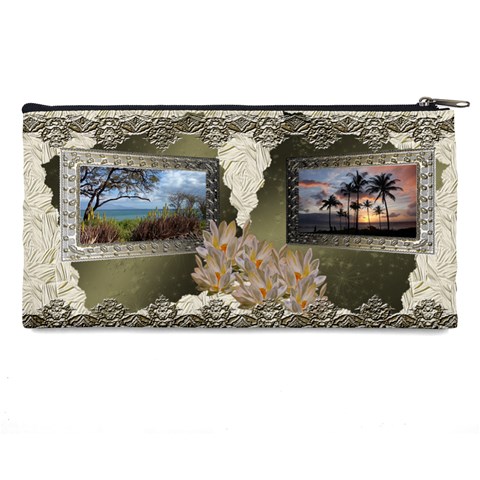 Maui 2012 Shadow Frame Neutral Pencil Case By Ellan Back