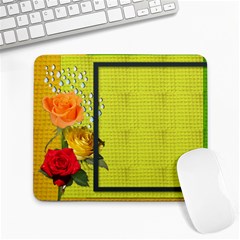 rose pad - Large Mousepad