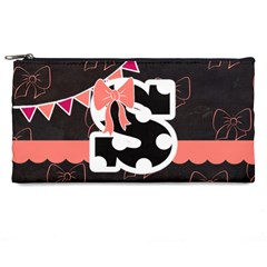 Pencil Case- Monogram Bows & Polka Dot