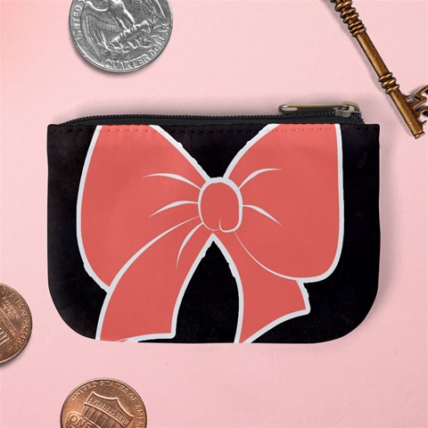 Polka Dot Mini Coin Purse  By Lmrt Back