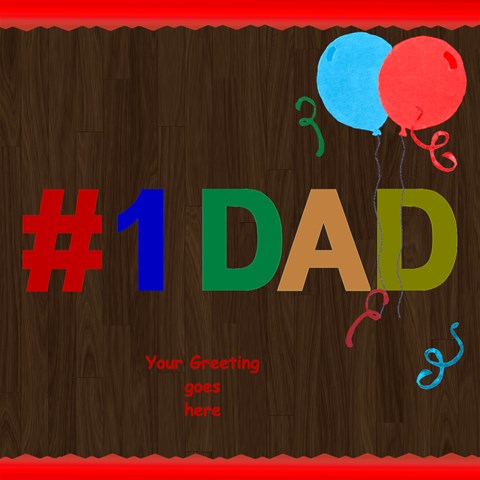 Number 1 Dad 3d Card By Deborah Inside