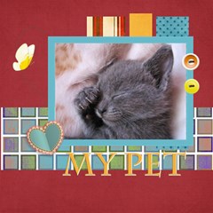 my pet - ScrapBook Page 8  x 8 