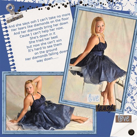 Lysney 2011 Dance By Echo Kirkland 12 x12  Scrapbook Page - 3