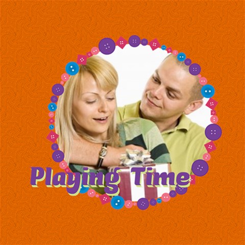 Playing Time By May 8 x8  Scrapbook Page - 1