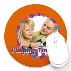 playing time - Round Mousepad