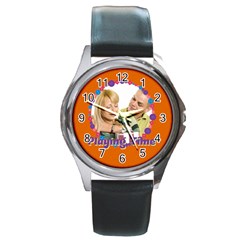 playing time - Round Metal Watch