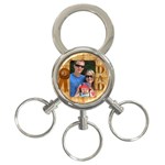 Number 1 Dad 3-Ring Keyring - 3-Ring Key Chain