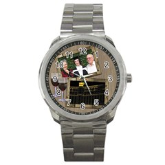 Time for a Wine Sports Watch - Sport Metal Watch Time for a Wine Sports Watch - Sport Metal Watch
