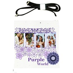 wedding of purple - Shoulder Sling Bag