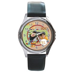 travel - Round Metal Watch