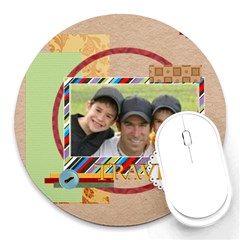 travel - Round Mousepad