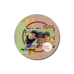 travel - Rubber Coaster (Round)