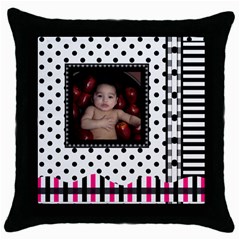 MMPILLOW2 - Throw Pillow Case (Black)