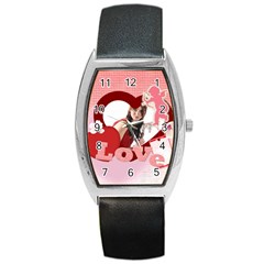 love - Barrel Style Metal Watch