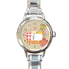 friends - Round Italian Charm Watch