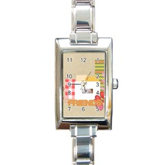 friends - Rectangle Italian Charm Watch