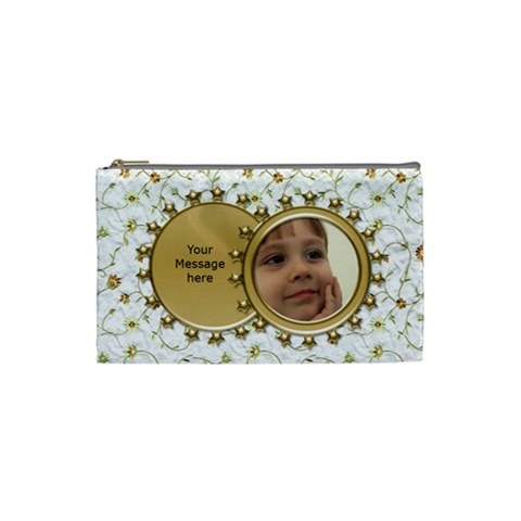 Mirror Glass Small Cosmetic Bag By Deborah Front