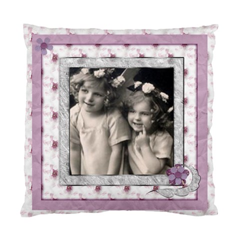 Angels  Floral Cushion  Cover Single Side By Catvinnat Front