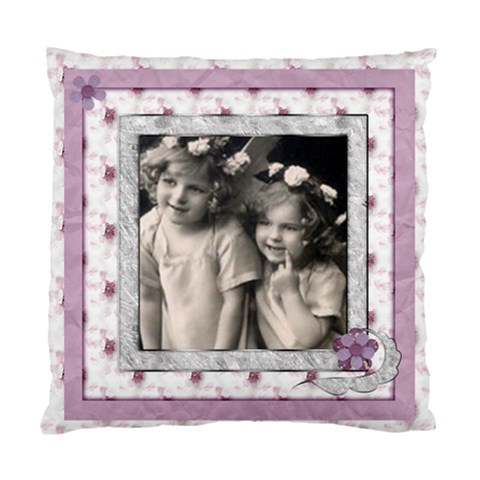 Angels  Floral Cushion  Cover Single Side By Catvinnat Front