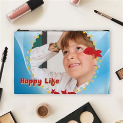 happy life - Cosmetic Bag (Large)