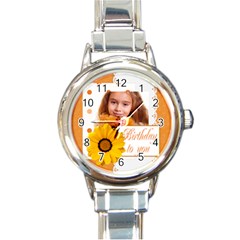 happy - Round Italian Charm Watch