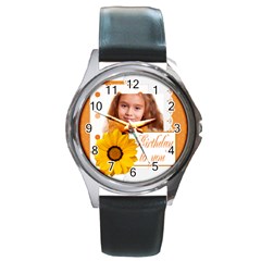 hb - Round Metal Watch