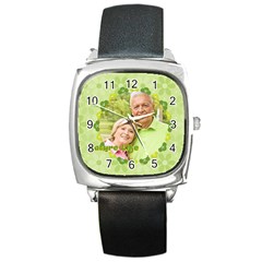 Nature life - Square Metal Watch
