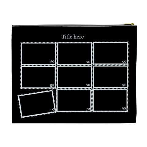 Stamp Proof Sheet (xl) Cosmetic Bag By Deborah Back