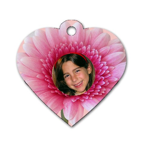 Petal Heart Dog Tag (2 Sided) By Deborah Front