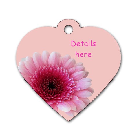 Petal Heart Dog Tag (2 Sided) By Deborah Back
