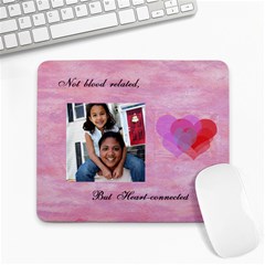 Heart-connected mousepad - Large Mousepad