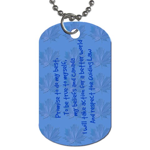 Guiding Dog Tag Back