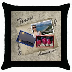 Europe Holiday 2012 Throw Pillow - Throw Pillow Case (Black)