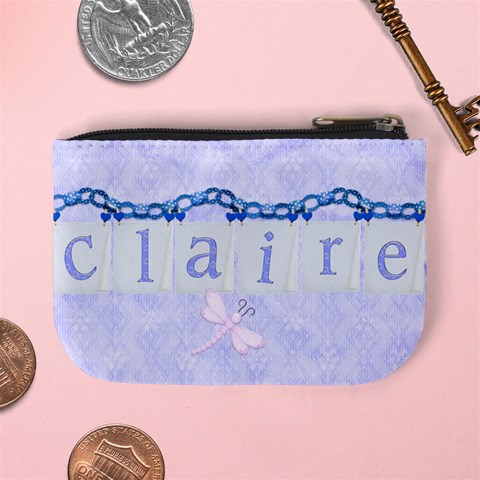 Blue Fairy Mini Coin Purse By Claire Mcallen Back