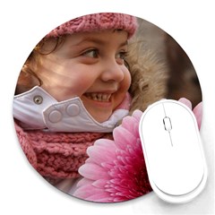 Flower Child Mouse Pad - Round Mousepad