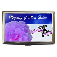 Blue flower money/cigarette case - Cigarette Money Case