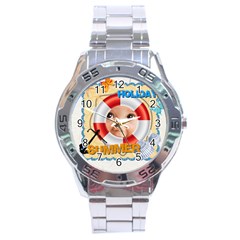 summer - Stainless Steel Analogue Watch
