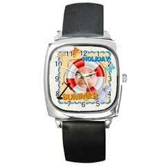 summer - Square Metal Watch