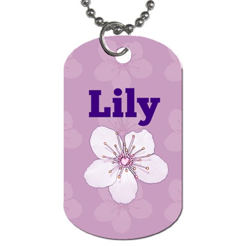 Purple Blossom Tag By Patricia W Front